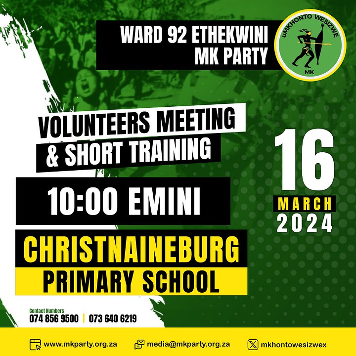 Umkhonto Wesizwe Poster Design Template PSD File product image (1)