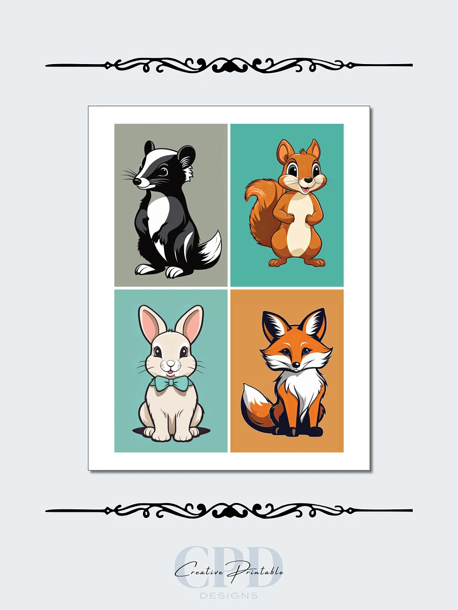 Printable Memory Card Game - Woodland Animals product image (4)