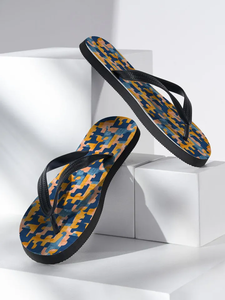 Flowing Shapes | Unisex Flip-Flops product image (2)
