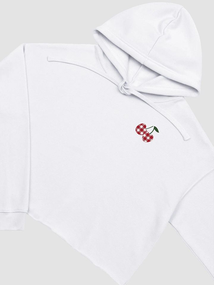 Women's Gingham Cherry Cropped Hoodie product image (1)