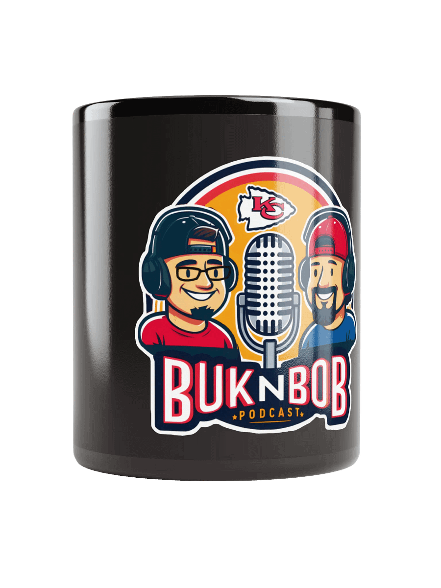 Buk N Bob Podcast Logo Black Glossy Mug product image (10)