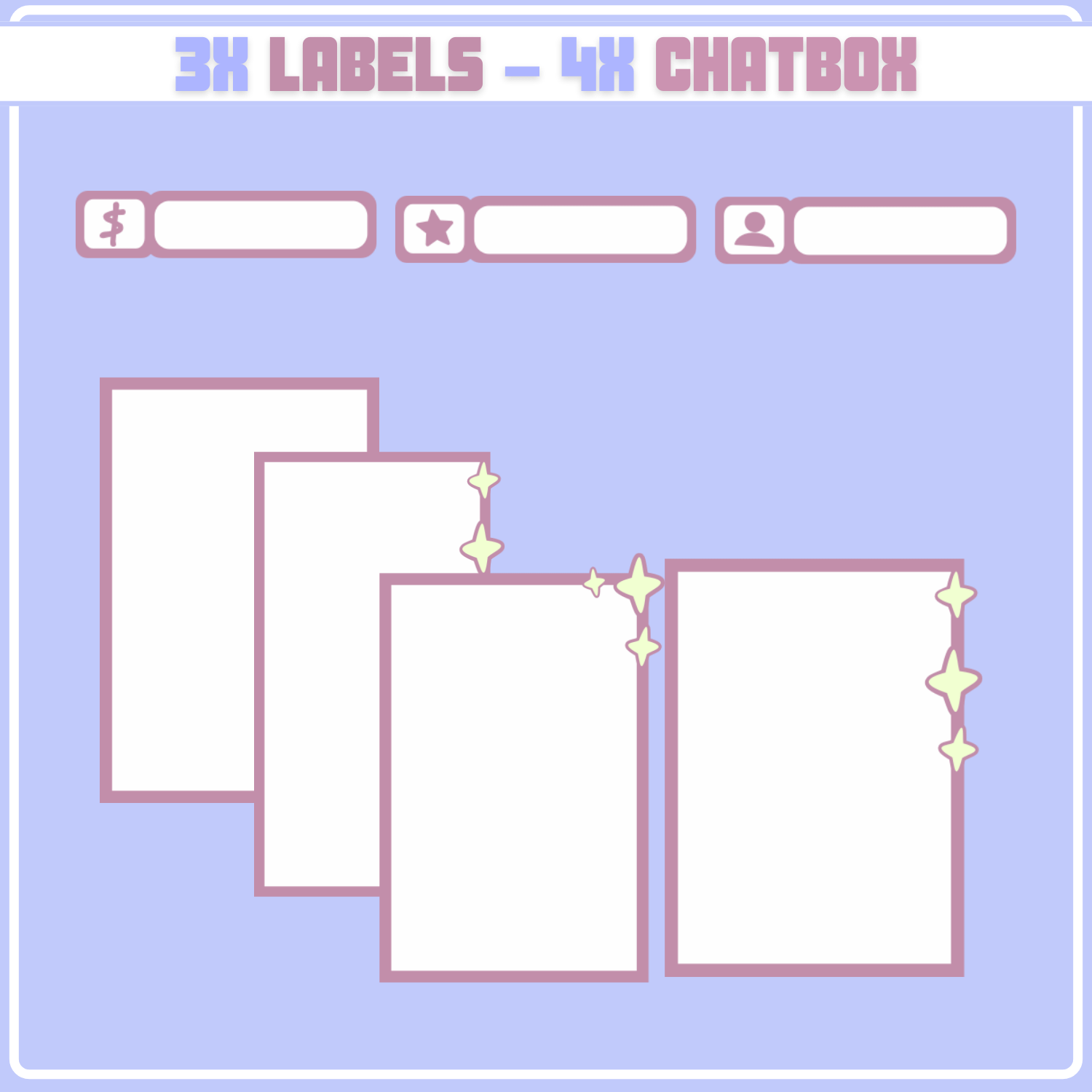 Simple Pink stream OVERLAY Donut, Pink and blue overlay, Donuts twitch overlay, White Chat box, Cute Pink Overlay, Cheap Overlay product image (5)