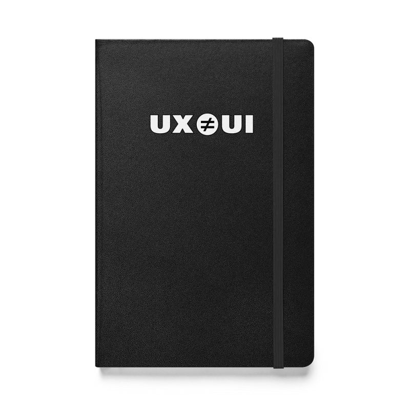 UX ≠ UI Hardcover Journal