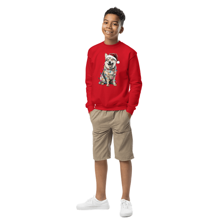 Funny Christmas Swedish Vallhund Youth Sweatshirt product image (3)