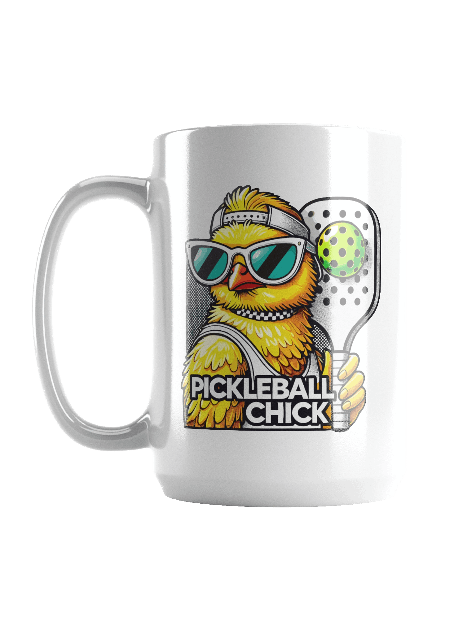 PICKLEBALL CHICK White Glossy Mug product image (1)