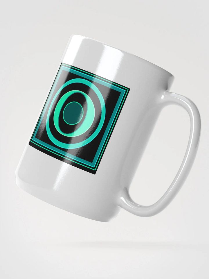 Imperfect green geometry Concentric Mug product image (2)
