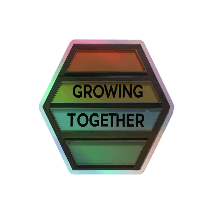 Grow Together Holographic Sticker Set product image (2)