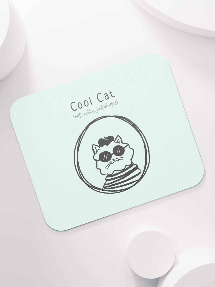 Dilated Cool Cat Mouse Pad product image (7)