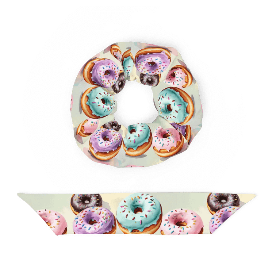 Hair Scrunchie - Pastel Sprinkled Donuts product image (4)
