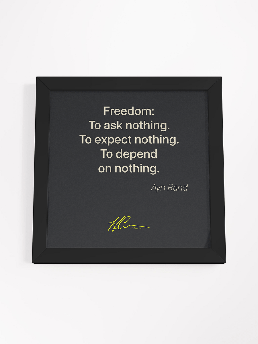 Ayn Rand Q4 - Framed Poster product image (4)