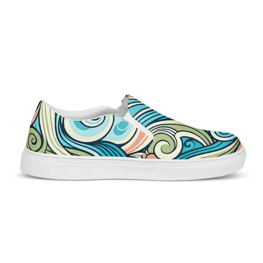 Whimsical Wave Women's Slip-Ons product image (7)
