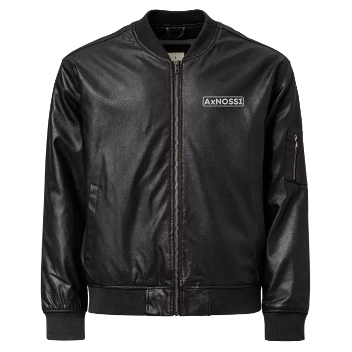 AxNOSSI Head Bangers Leather Bomber product image (1)