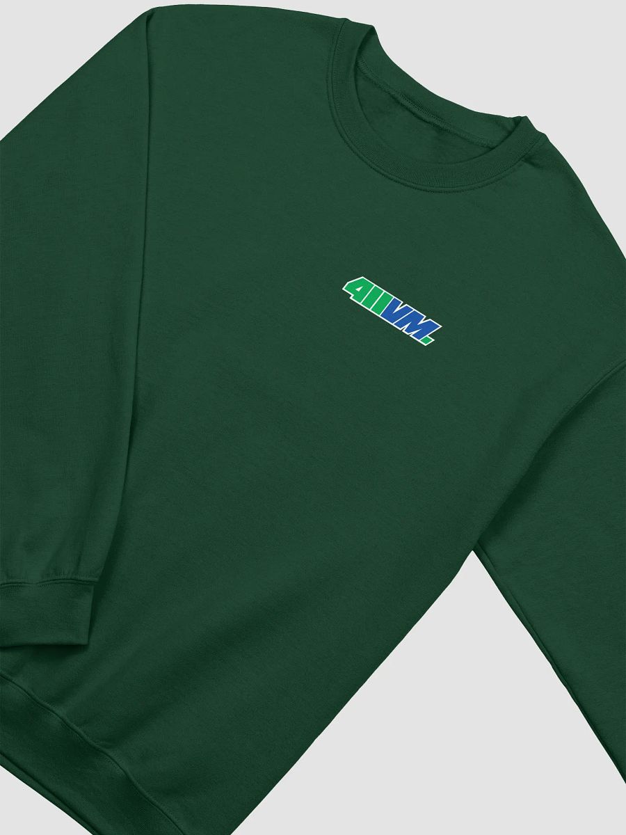 411VM Crewneck Sweatshirt | Green/Blue Logo product image (2)
