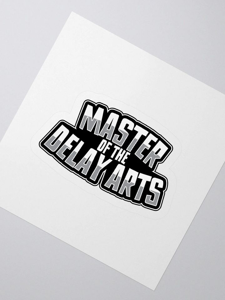 Master of the Delay Arts – Funny Gamer Sticker product image (4)