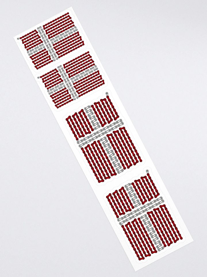 Denmark Bike Chain Flag Stickers, Mixed Size 4 Pack product image (1)