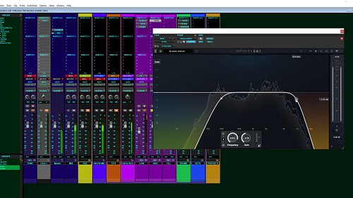 On this one I am looking to fit the bass against the drum set, specifically the kick drum. I usually have three bass track sp...