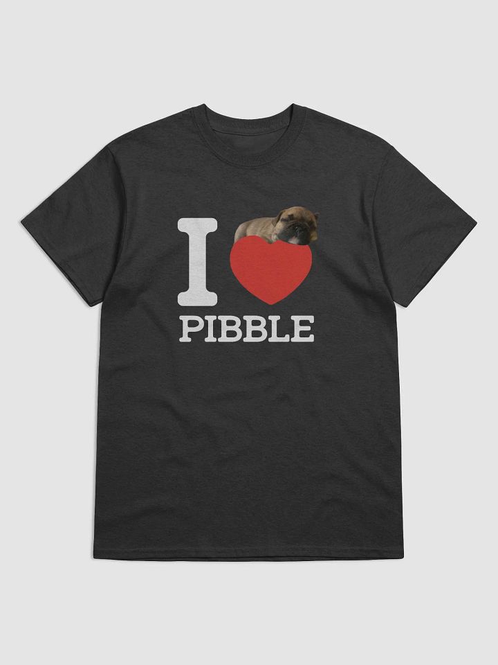 I LOVE PIBBLE T SHIRT (DARK COLORS) product image (1)