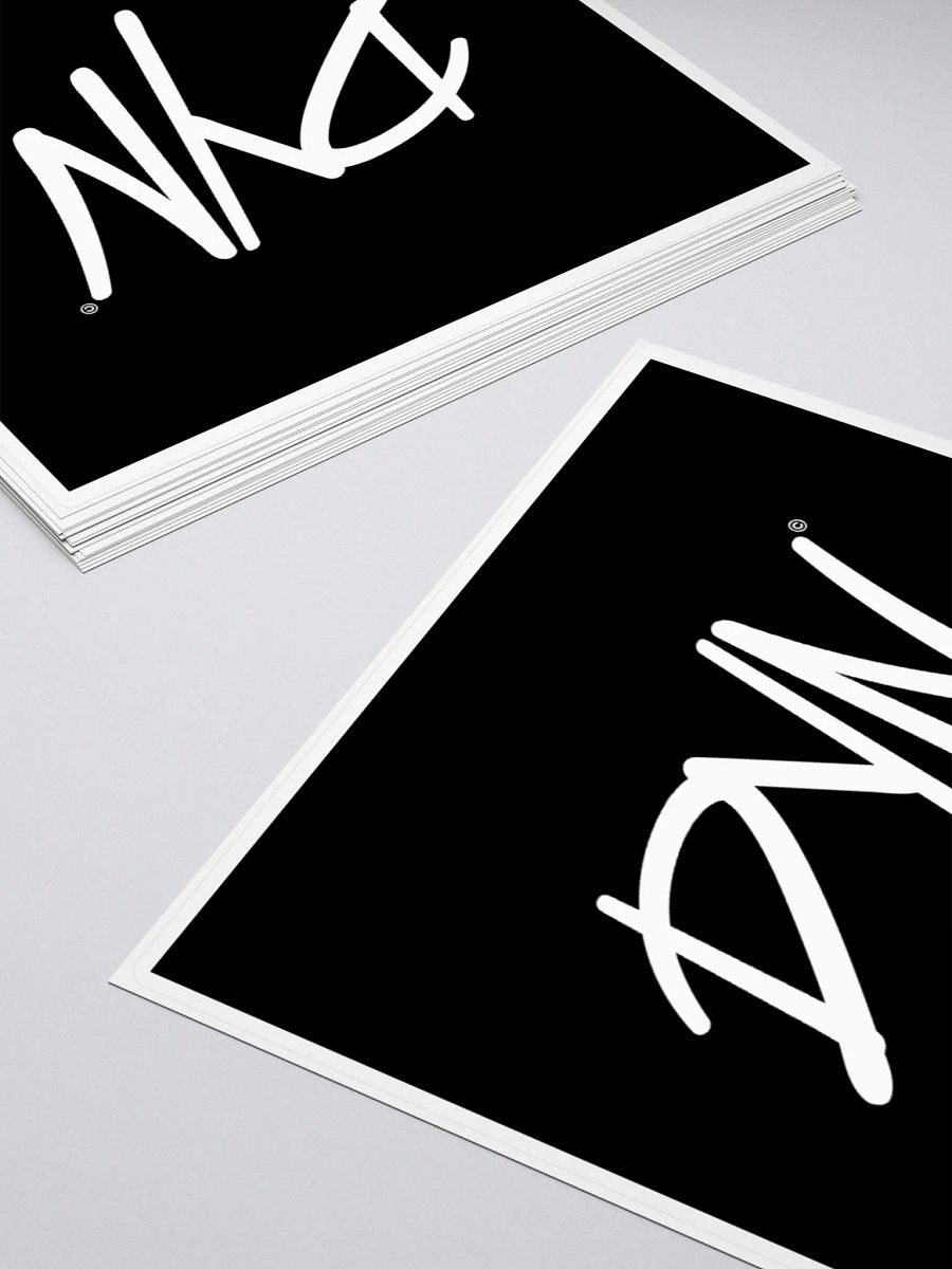 DYN Logo Sticker (White) product image (4)