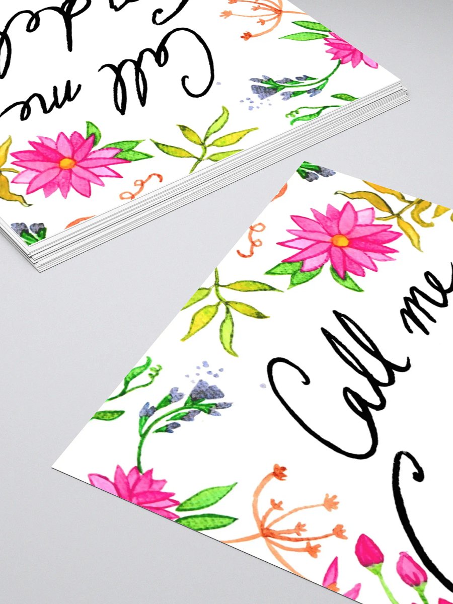 Call Me Cordelia – Pink Flowers Sticker product image (4)