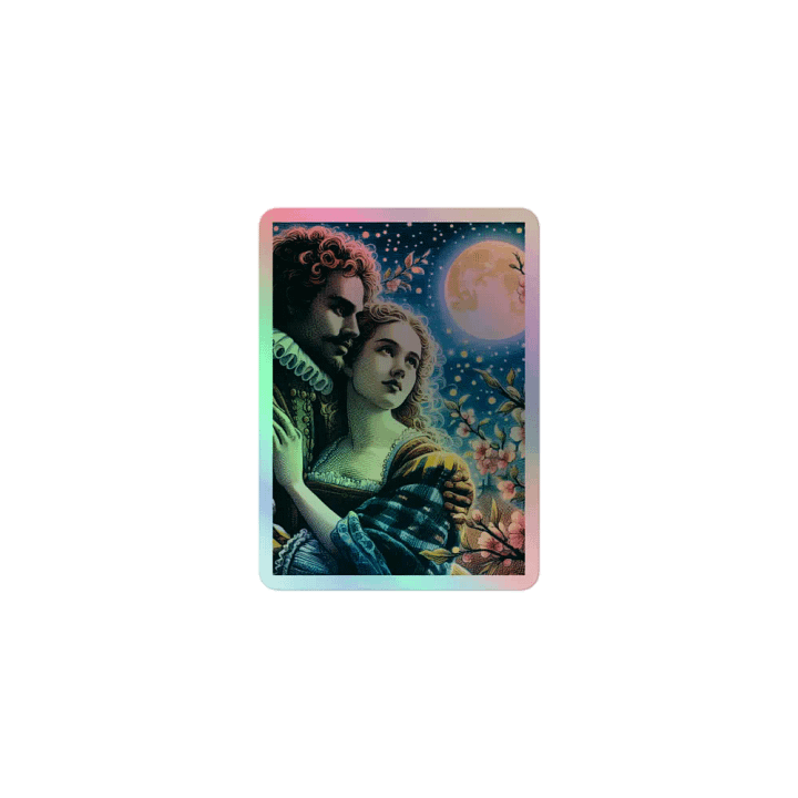 Holographic sticker. Elizabethan Music Summer Evening Vintage oldies product image (1)