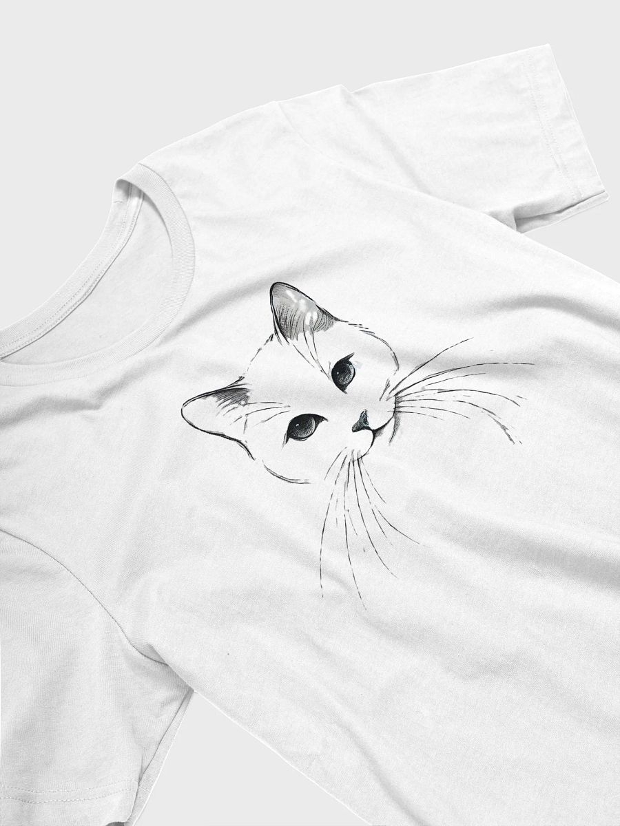 Elegant Feline Sketch Tee product image (3)