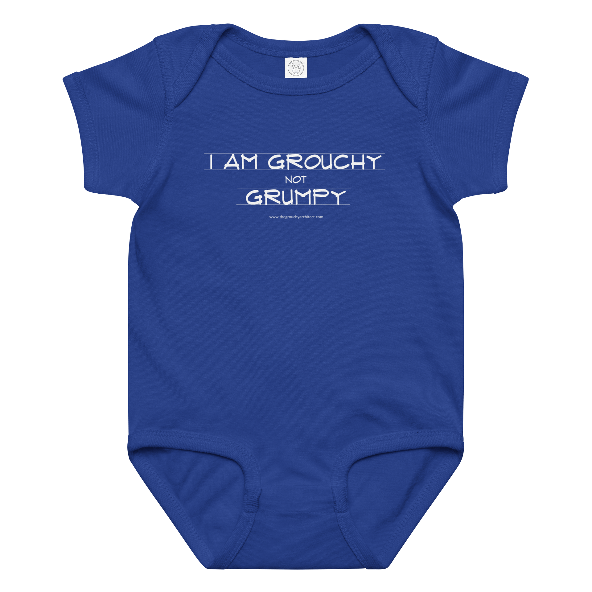 Grouchy Baby Bodysuit - ROYAL BLUE product image (1)