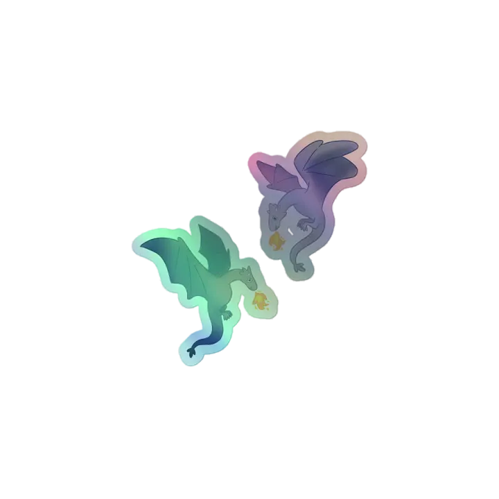 Dragonfire Delight Holographic Sticker Sheet product image (2)