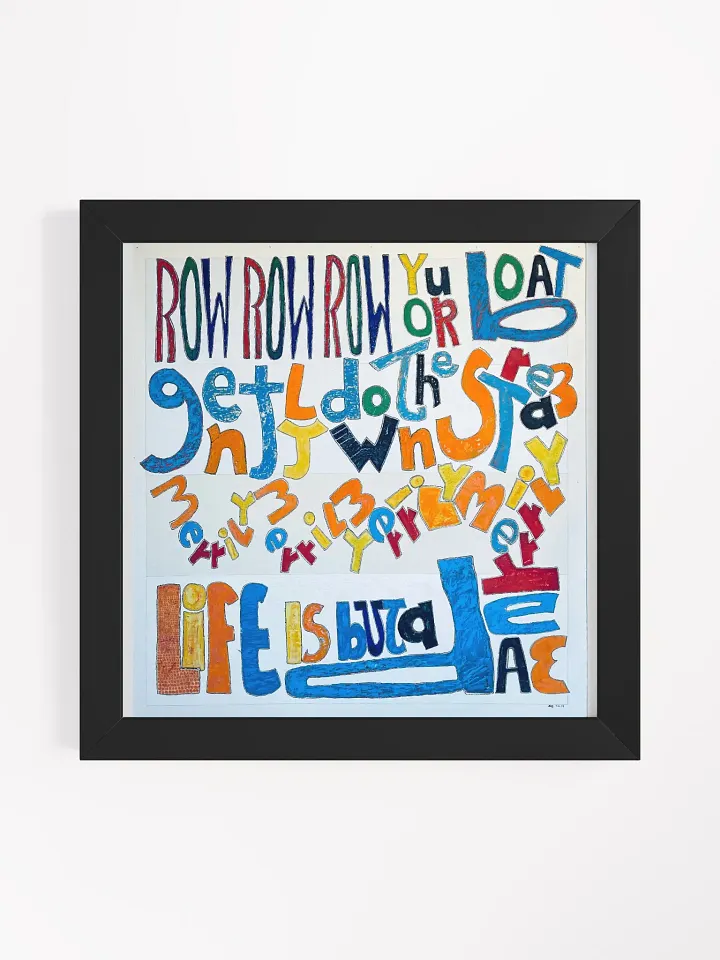 Row Row Row Your Boat Framed Print - Original product image (1)