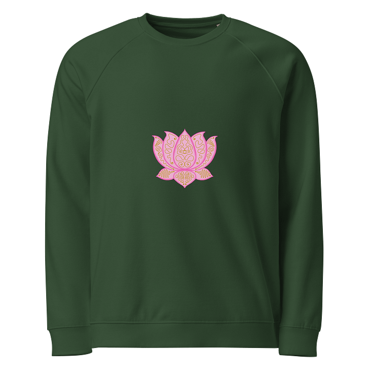 Golden Lotus Unisex Organic Sweatshirt product image (1)