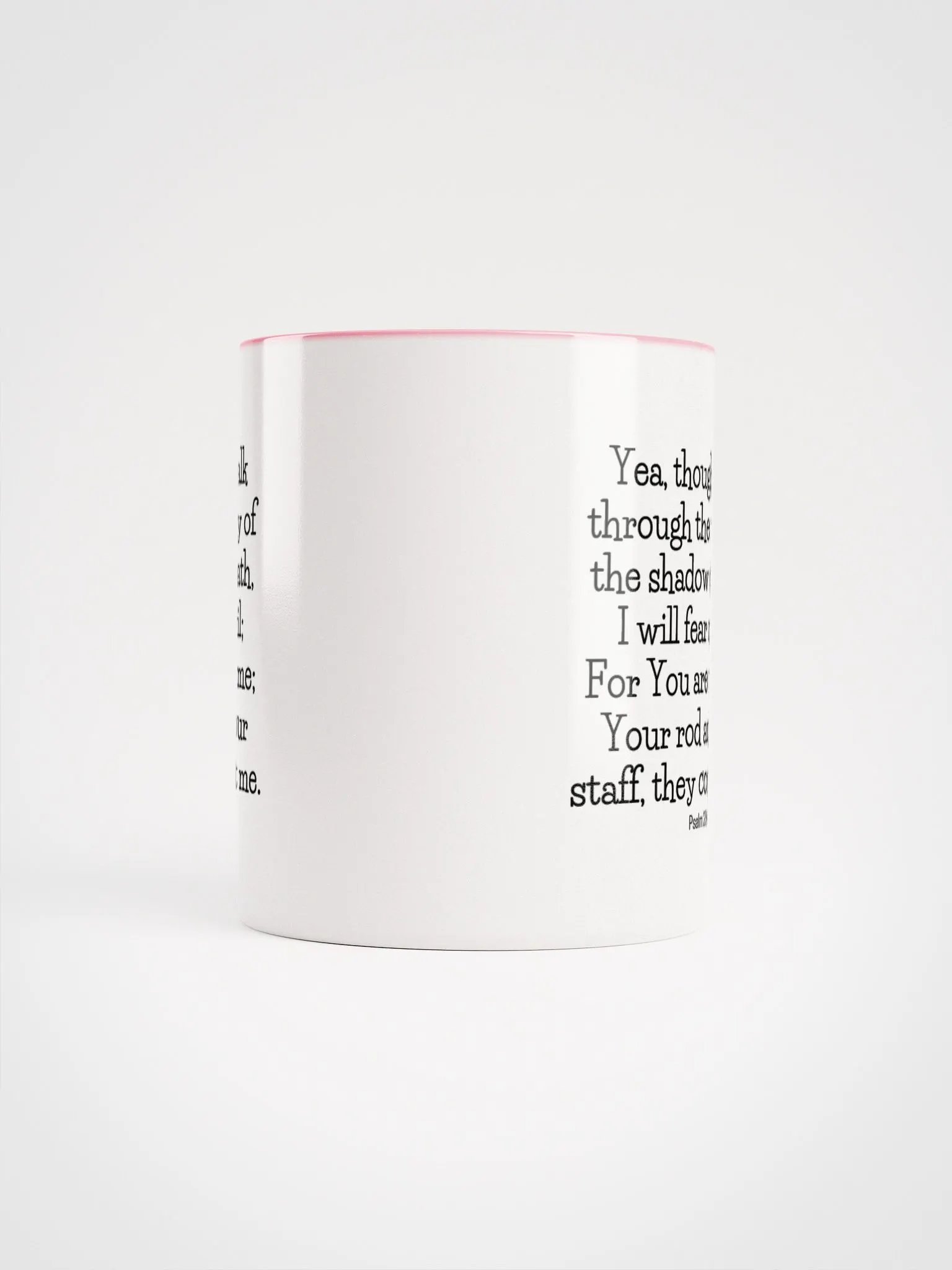 Yea, Though I Walk Through The Valley Of The Shadow Of Death, I Will Fear No Evil Psalm 23:4 Two-Tone Mug 11/15oz product image (5)