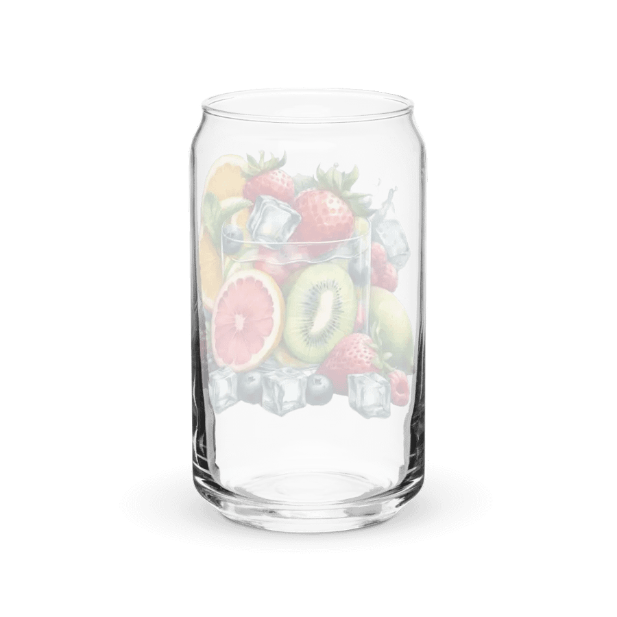 Fruit juice with fruit slice mixed water affect, design_06-Can-Shaped Glass product image (8)