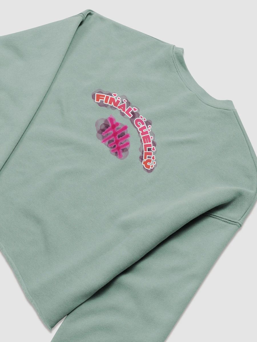 GENUSSY Womens Fleece Crop Top Printed Sweatshirt product image (31)