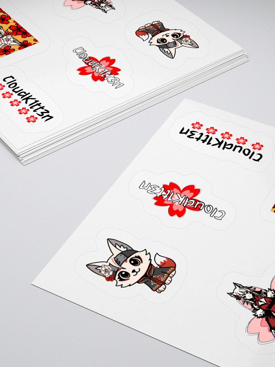 Akatsuki, Sakura, & Japanese Brush Sticker Sheet product image (12)