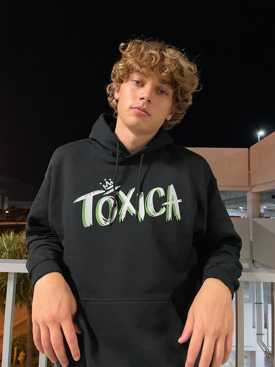 Toxica Black Hoodie product image (1)