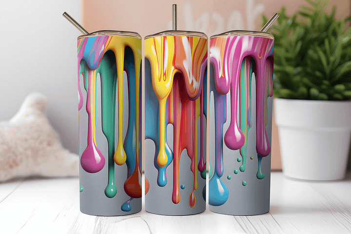 Drip Drop Delight Tumbler: Sip in Style! product image (2)