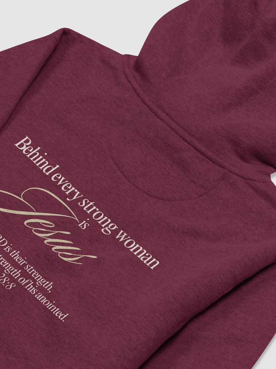 Behind Every Strong Woman is Jesus Premium Hoodie product image (3)