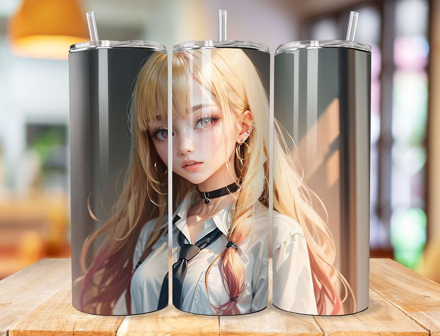 Marin Kitagawa 20 oz Stainless Steel Tumbler – My Dress-Up Darling Stylish Cosplayer Design product image (1)