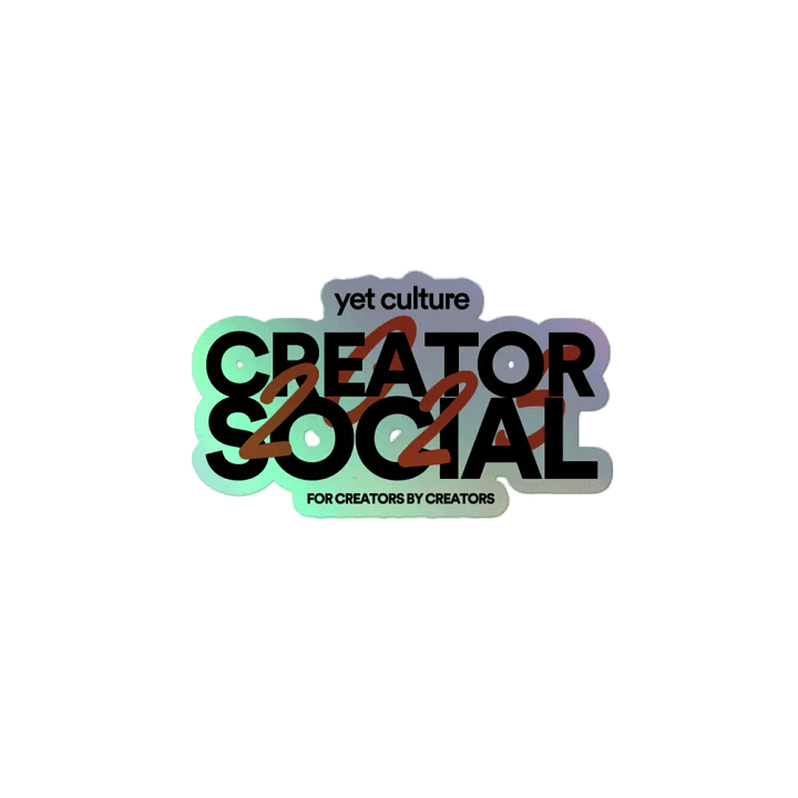 Creator Social Holographic Stickers product image (2)