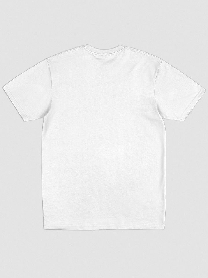 Simple Cross Embroidered White Heavyweight T-shirt product image (2)