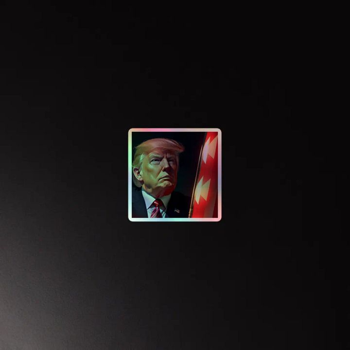 Pledge of Allegiance Holographic Sticker product image (2)