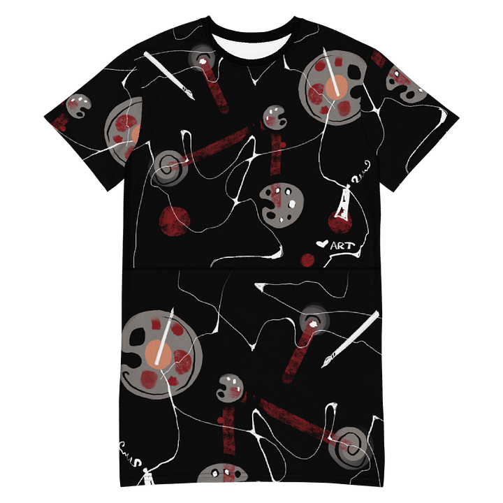 ScribbleWear #1 T-Shirt Dress/Black Palette product image (1)
