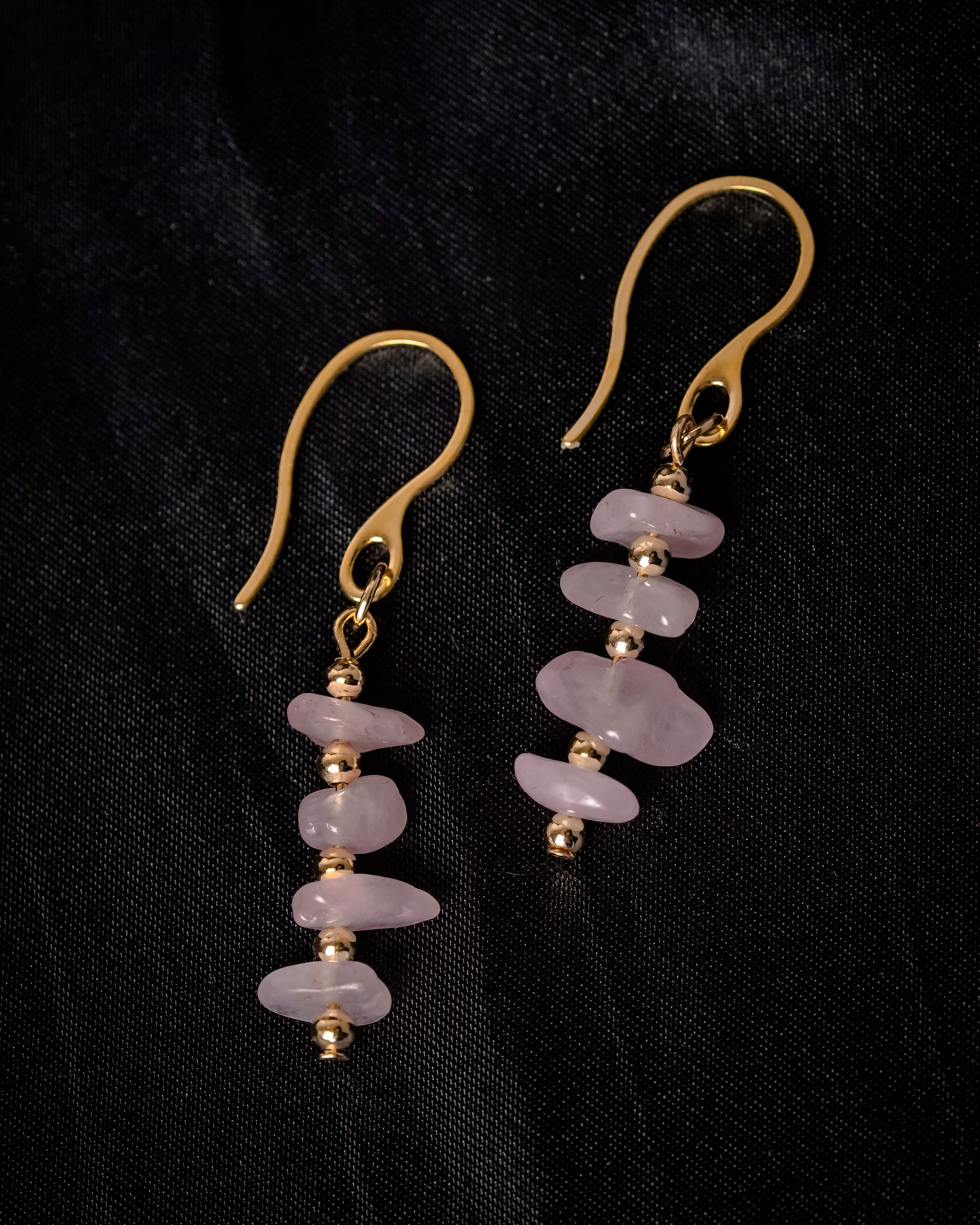 Rose Quartz Earrings product image (1)