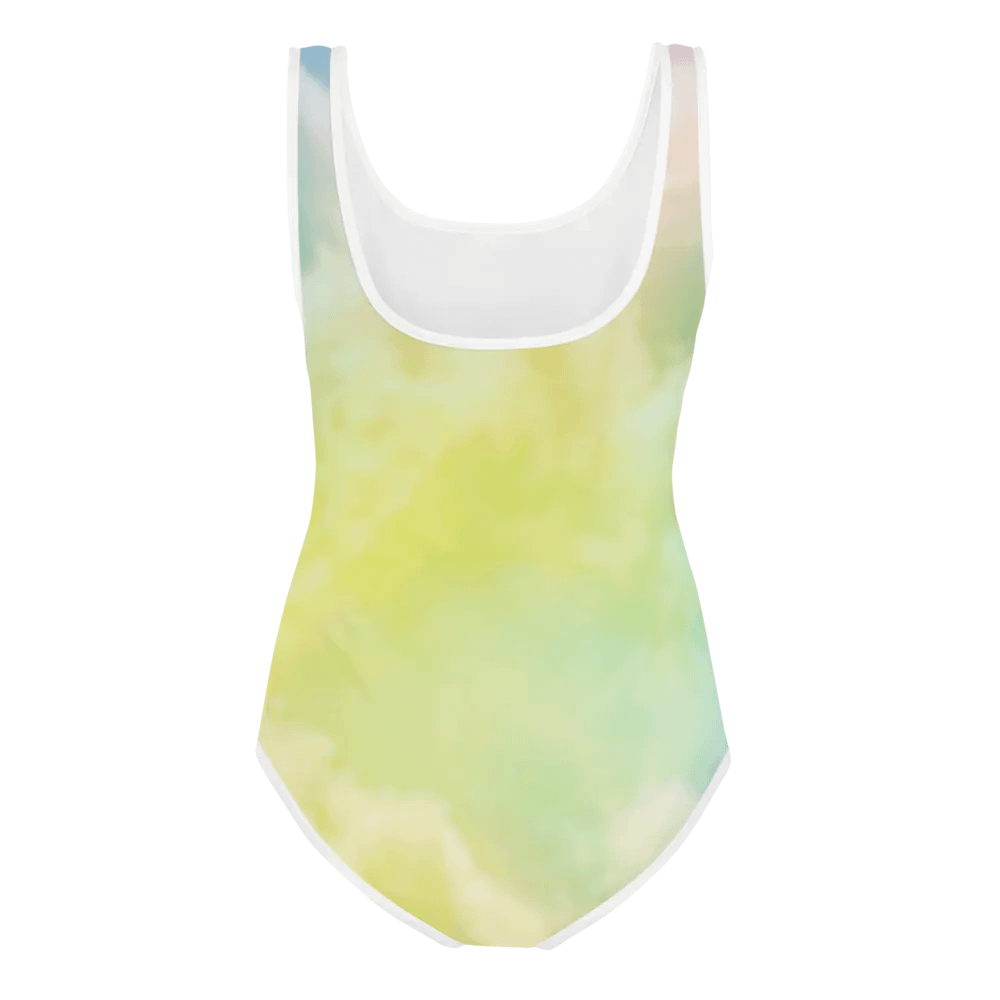 Blur cloud rainbow Design Youth One Piece Swimsuit - V8 product image (1)