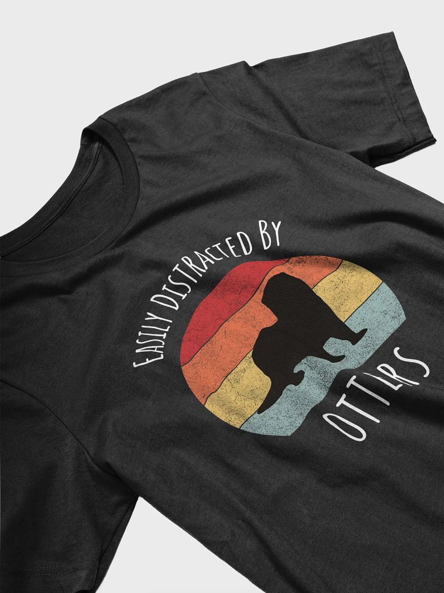 Easily Distracted By Otters - Unisex T-shirt Bella Canvas 3001 product image (8)