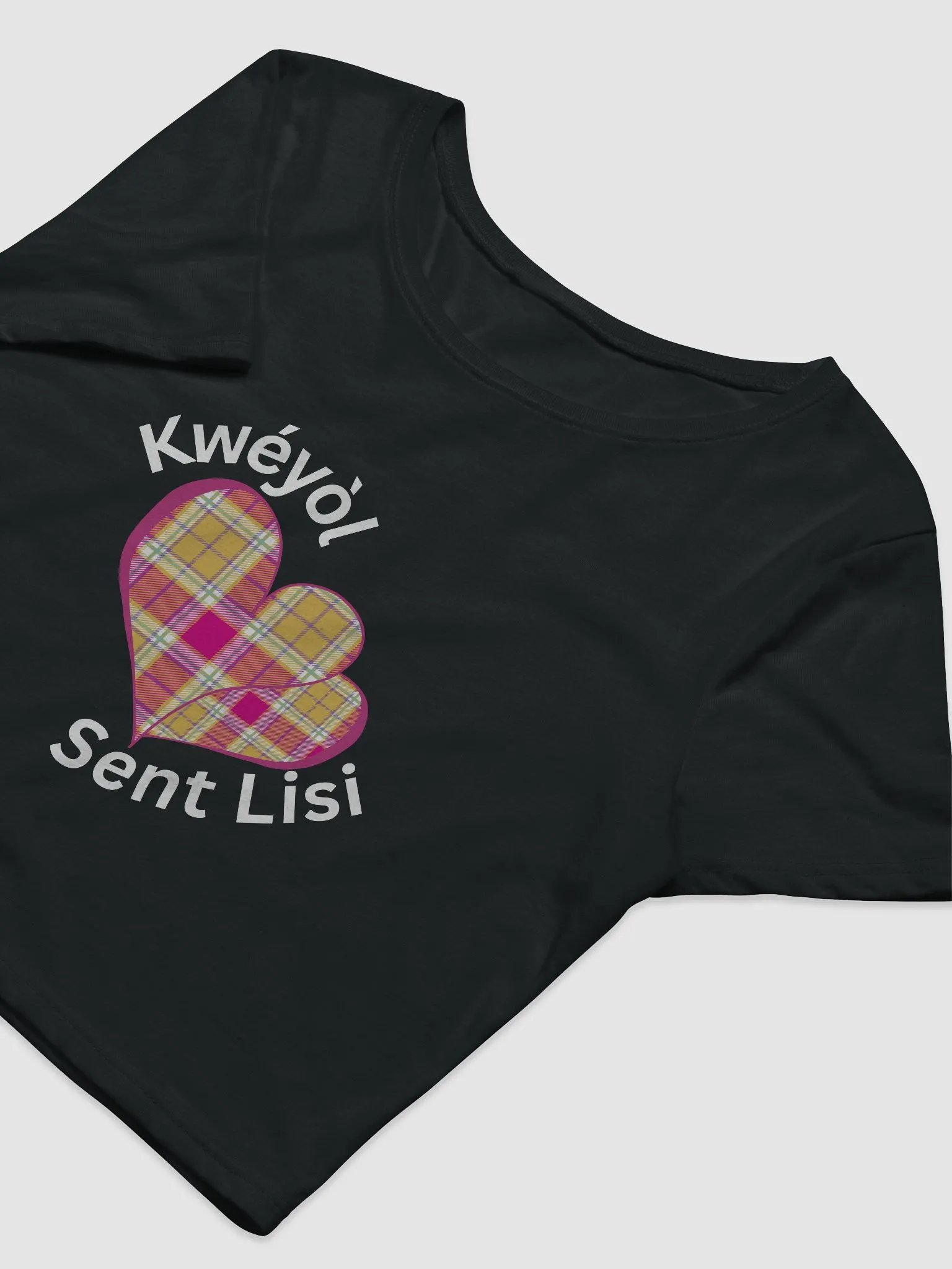 Madras Heart Crop Tee product image (6)