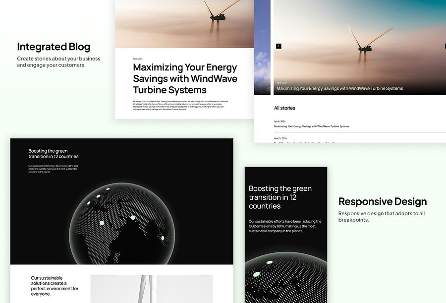 Greener - Framer Business Template product image (4)