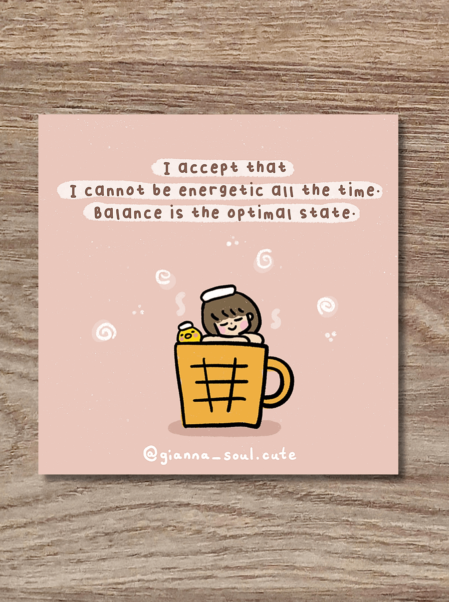 Relax and balance | Positivity Greetings Card product image (3)