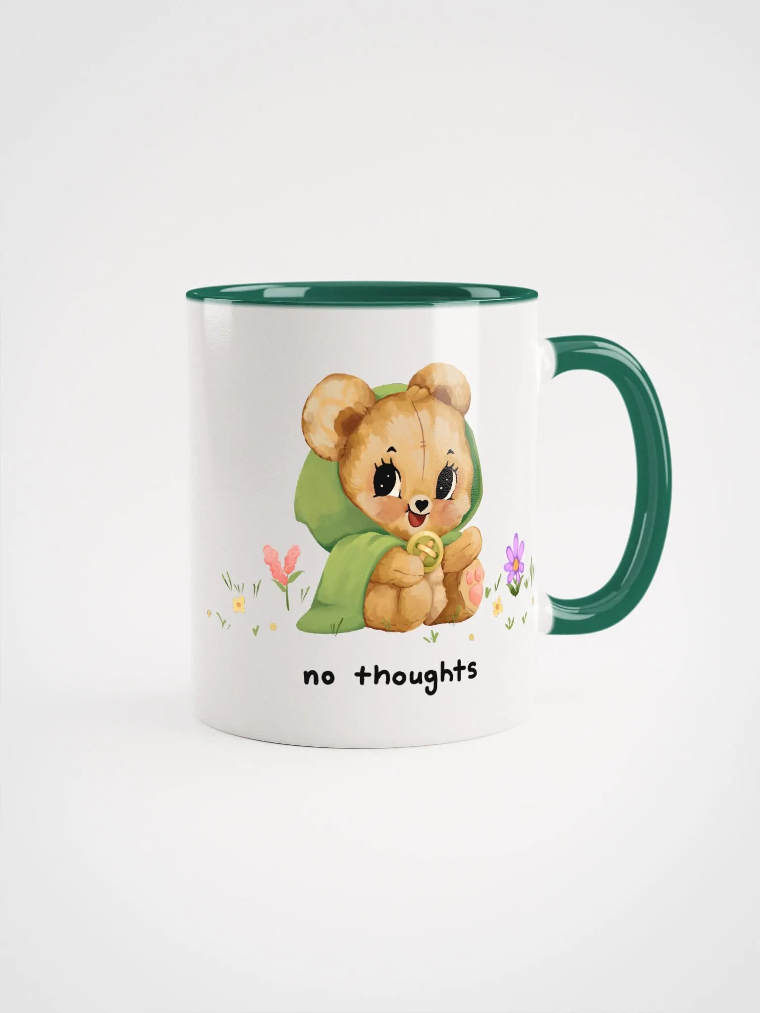 "No Thoughts" Buttons Mug product image (1)