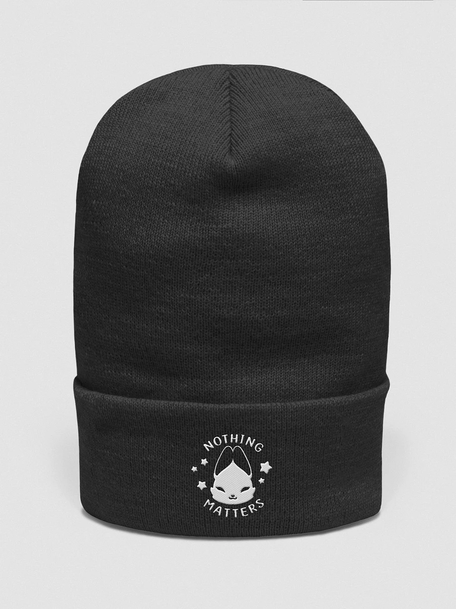 nothing matters ⟡ embroidered beanie [4 colors] product image (6)