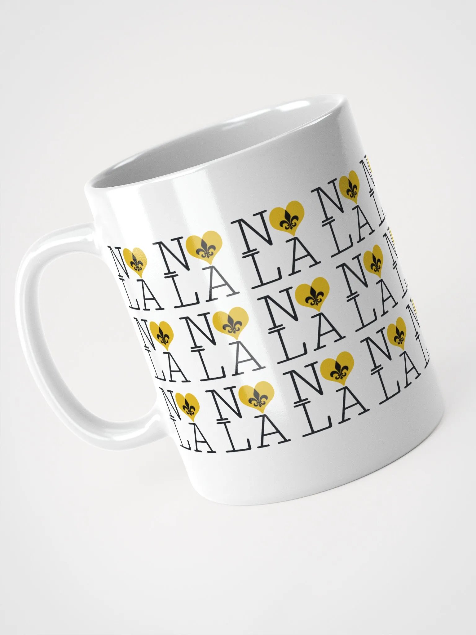 I LOVE NOLA **LEGACY MUG** (GOLD HEART INFINITY WALL) product image (3)
